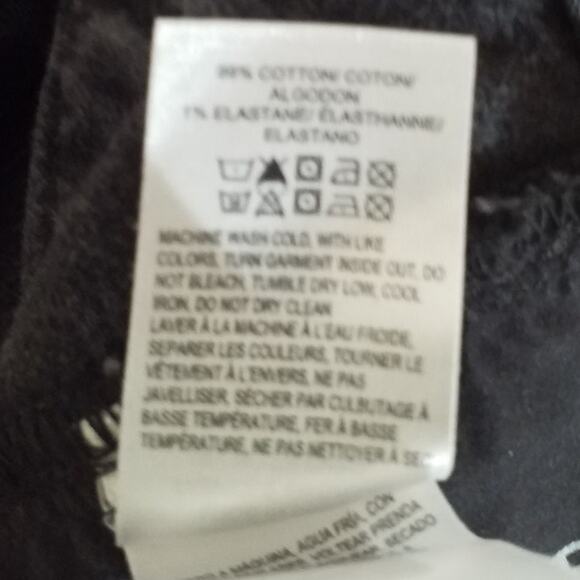 Lucky Brand Womens Size 2/26 Button Fly 90s Loose High Rise Straight Black - Picture 10 of 11